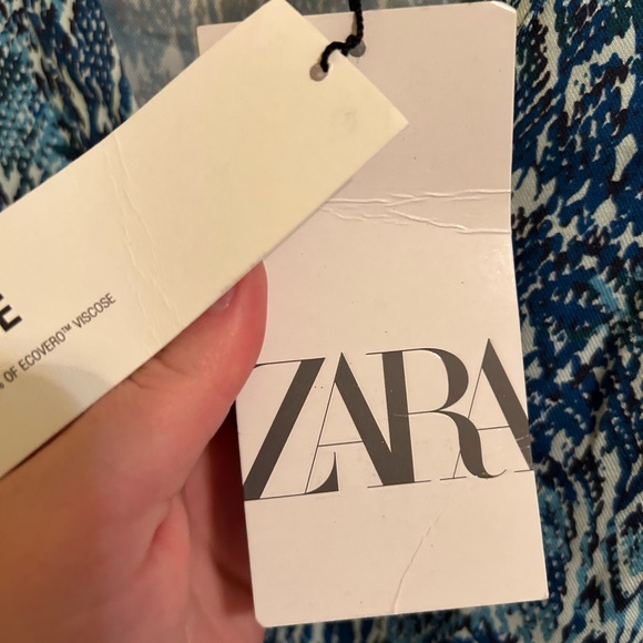 Zara animal print mini dress long sleeves- New with tags - Picture 9 of 10